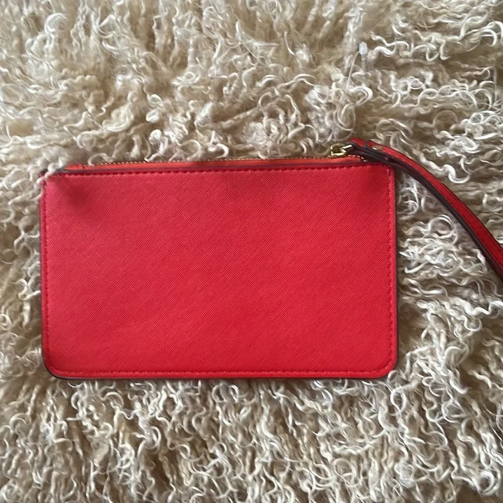 Kate Spade ORANGE MEDIUM ZIP WRISTLET